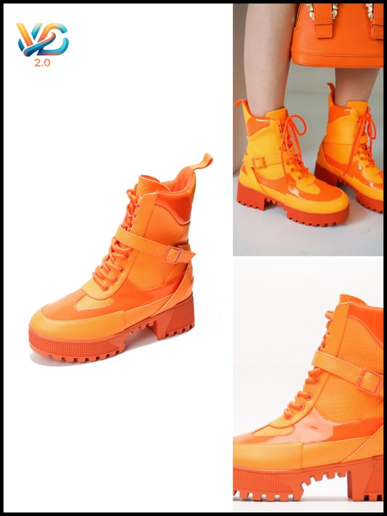 Women's Chunky Heel Combat Boots Platform Lace Up Ankle Boots Non-Slip Block